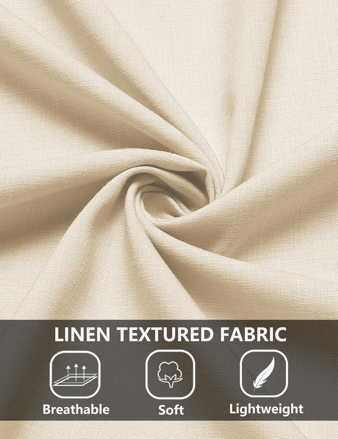 imageCOOFANDY Mens Casual Summer Beach Shirt Short Sleeve Button Down Shirt Vacation Wedding Shirt Linen Textured ShirtsBeige