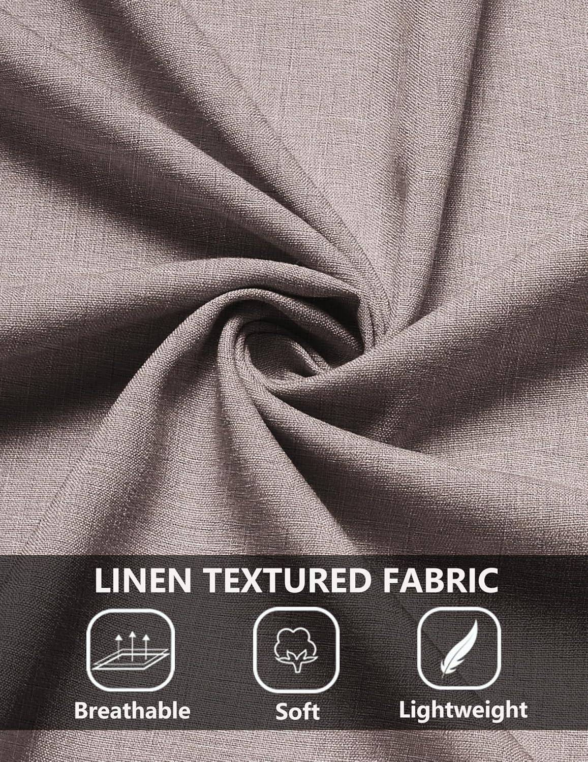 imageCOOFANDY Mens Casual Summer Beach Shirt Short Sleeve Button Down Shirt Vacation Wedding Shirt Linen Textured ShirtsChampagne