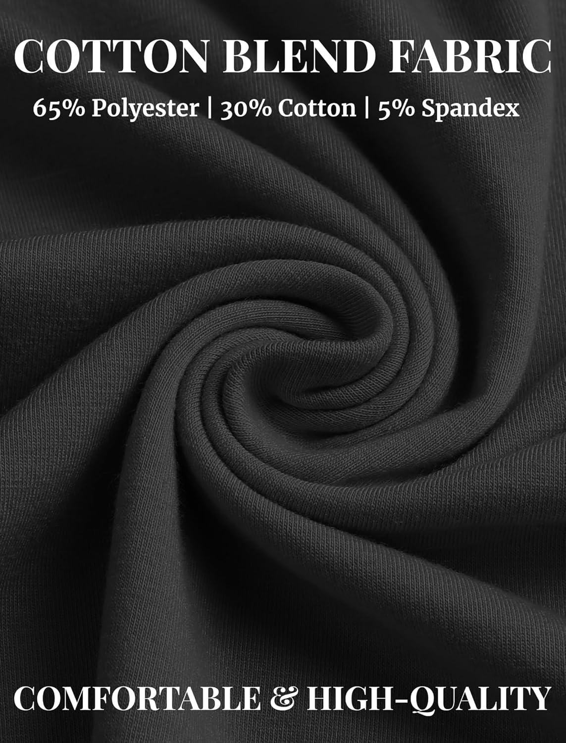 imageCOOFANDY Mens Cotton Hipster Hip Hop Longline Crewneck T Shirts Casual Long Sleeve Tees Curved Hem Gym ShirtsTwo Pack Black Black