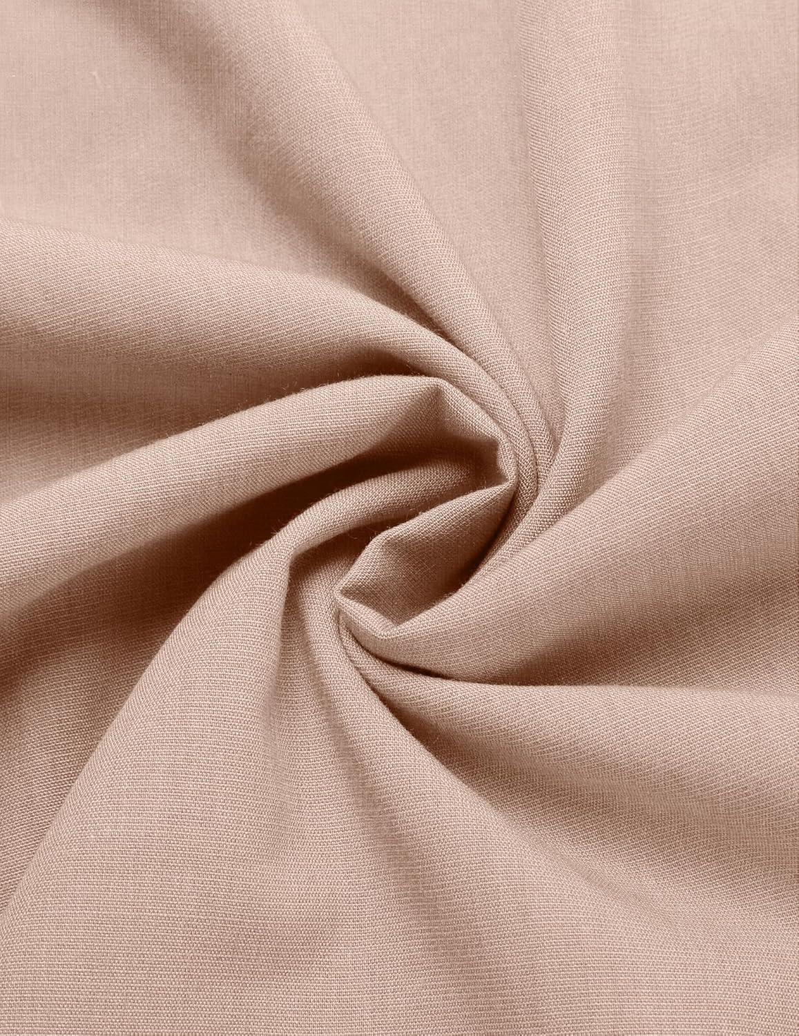 imageCOOFANDY Mens Cuban Guayabera Shirt Short Sleeve Linen Button Down Shirts Casual Summer Beach TopsApricot