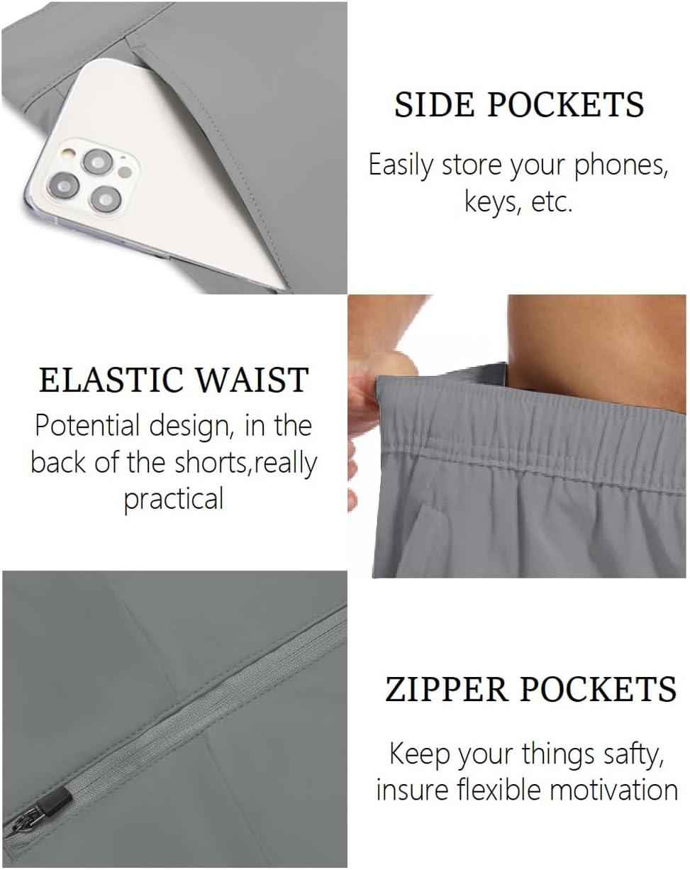 imageCOOFANDY Mens Golf Shorts Stretch Quick Dry Casual Dress Shorts with PocketsGrey