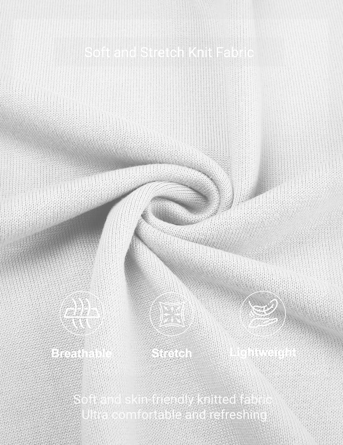 imageCOOFANDY Mens Henley Sweater Long Sleeve Quarter Button Sweaters Casual Knit Pullover SweaterWhite