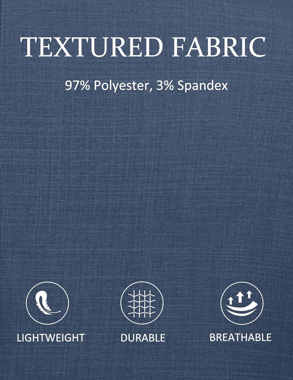 imageCOOFANDY Mens Linen Casual Blazer Slim Fit Sport Coat Two Button Summer Suit Jacket Lightweight Business Sport JacketBlue