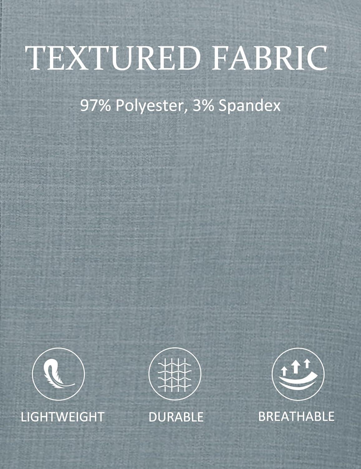 imageCOOFANDY Mens Linen Casual Blazer Slim Fit Sport Coat Two Button Summer Suit Jacket Lightweight Business Sport JacketDusty Blue