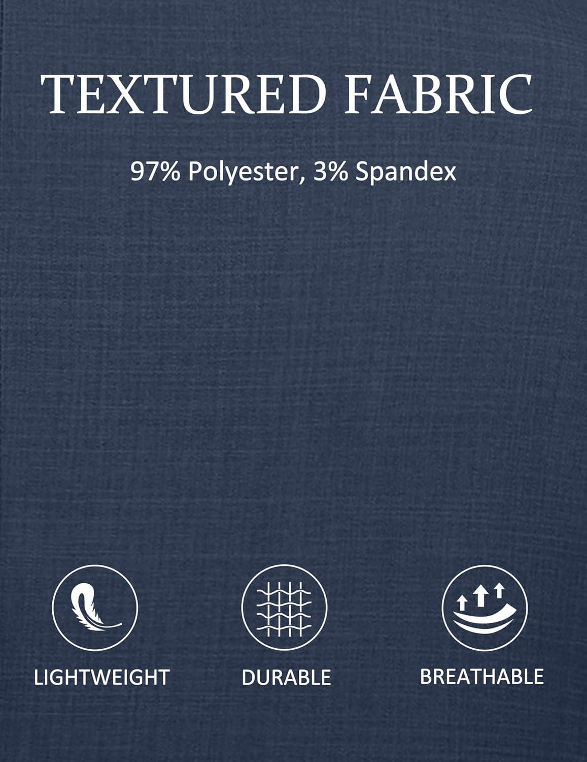 imageCOOFANDY Mens Linen Casual Blazer Slim Fit Sport Coat Two Button Summer Suit Jacket Lightweight Business Sport JacketNavy Blue