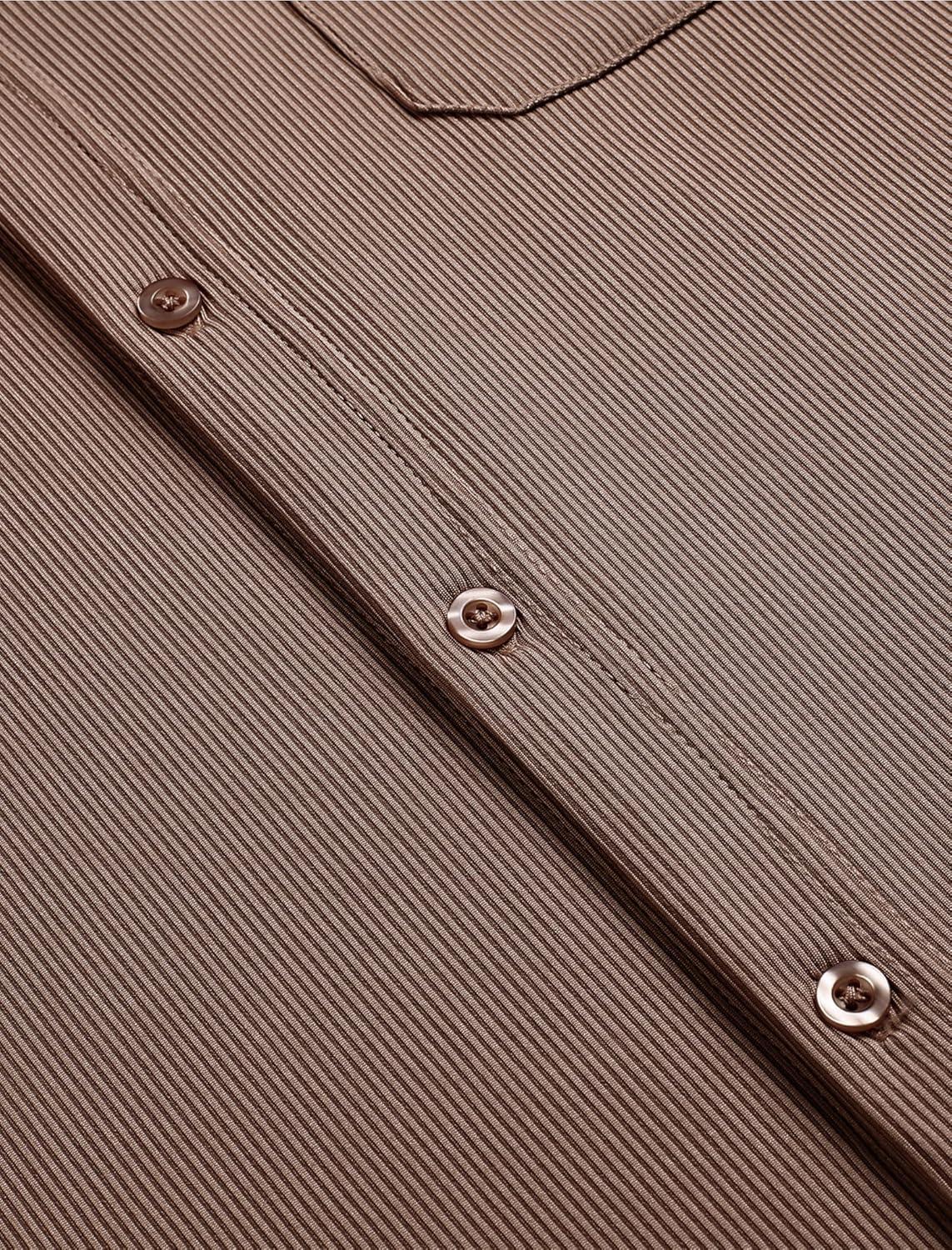 imageCOOFANDY Mens Linen Shirts Short Sleeve Casual Shirts Summer Beach Button Down Shirts with PocketLight Brown