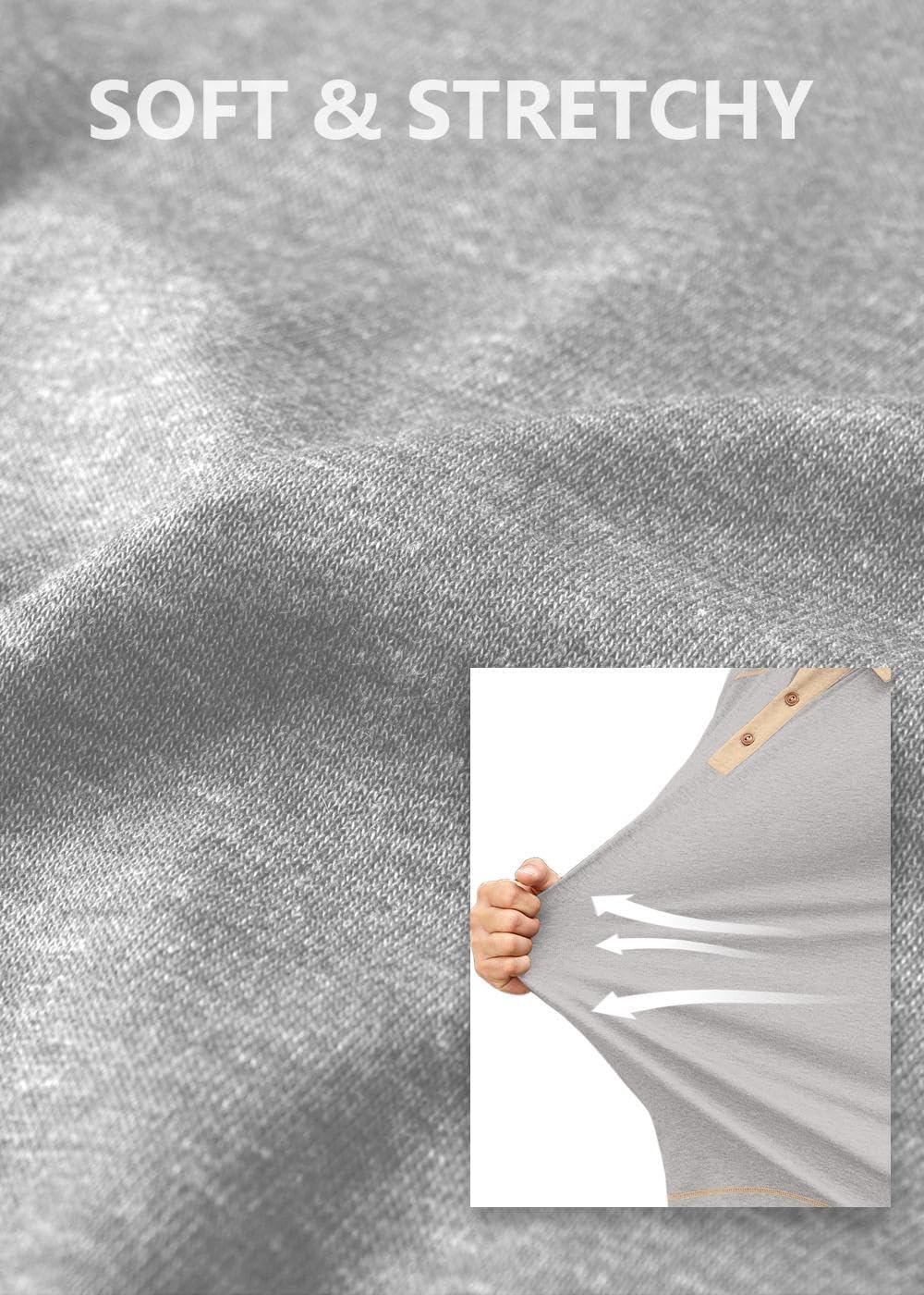 imageCOOFANDY Mens Long Sleeve Polo Shirts Casual Button Collared Shirts Raglan Golf T ShirtLight Grey