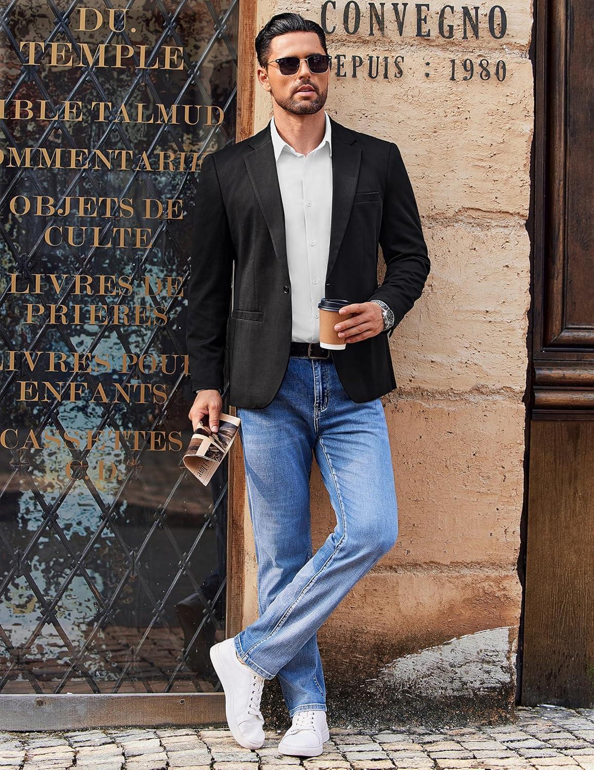 imageCOOFANDY Mens Long Sleeve Wrinkle Free Shirts Stretch Dress Shirts Regular Fit Button Down ShirtA White