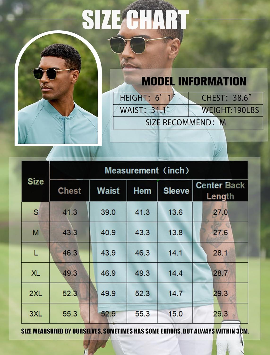 imageCOOFANDY Mens Quick Dry Golf Polo Shirts Short Sleeve Henley Shirt Active Athletic Collarless Sports T ShirtsBeige