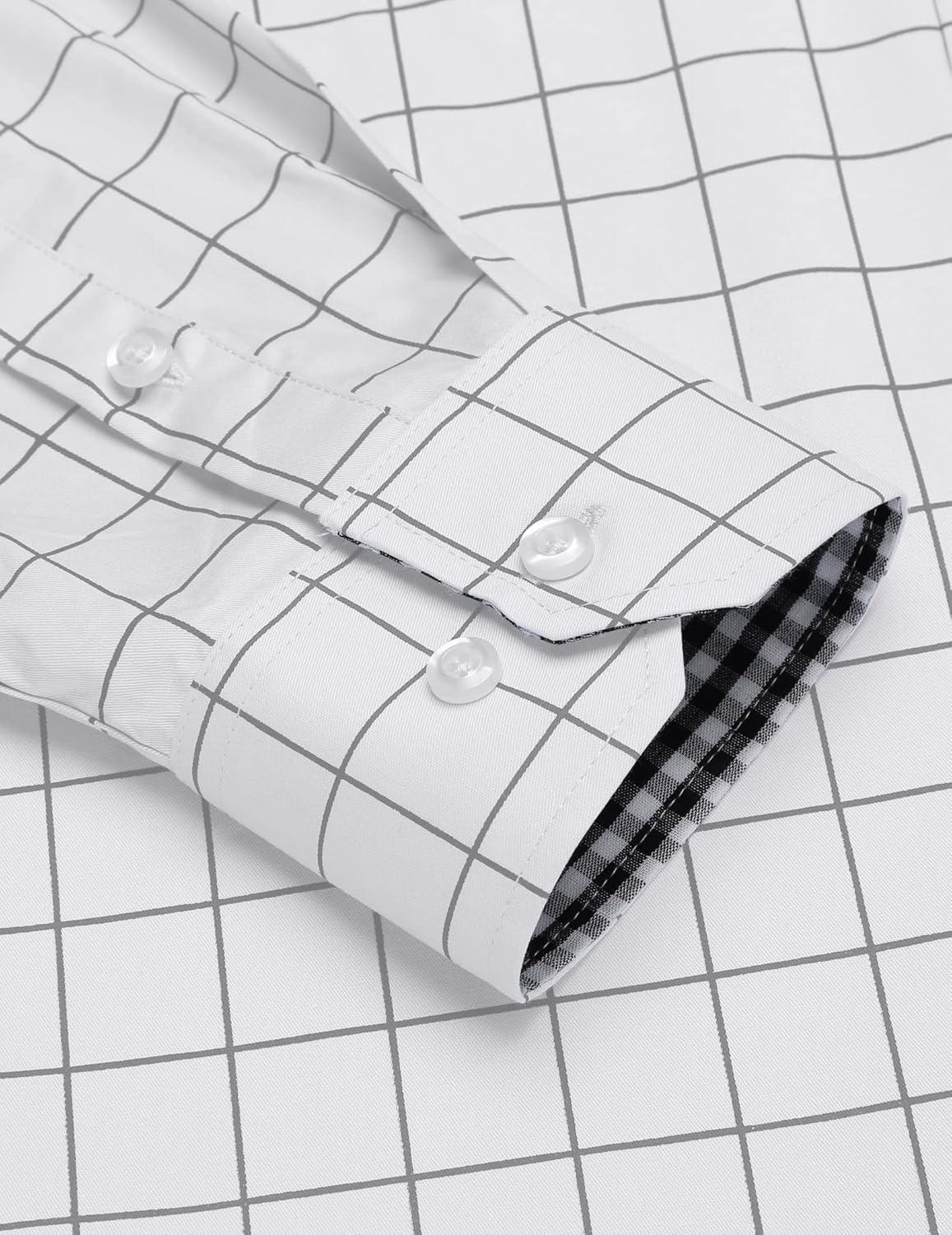 imageCOOFANDY Mens Rose Shiny Shirt Luxury Flowered Printed Button Down Shirt02white