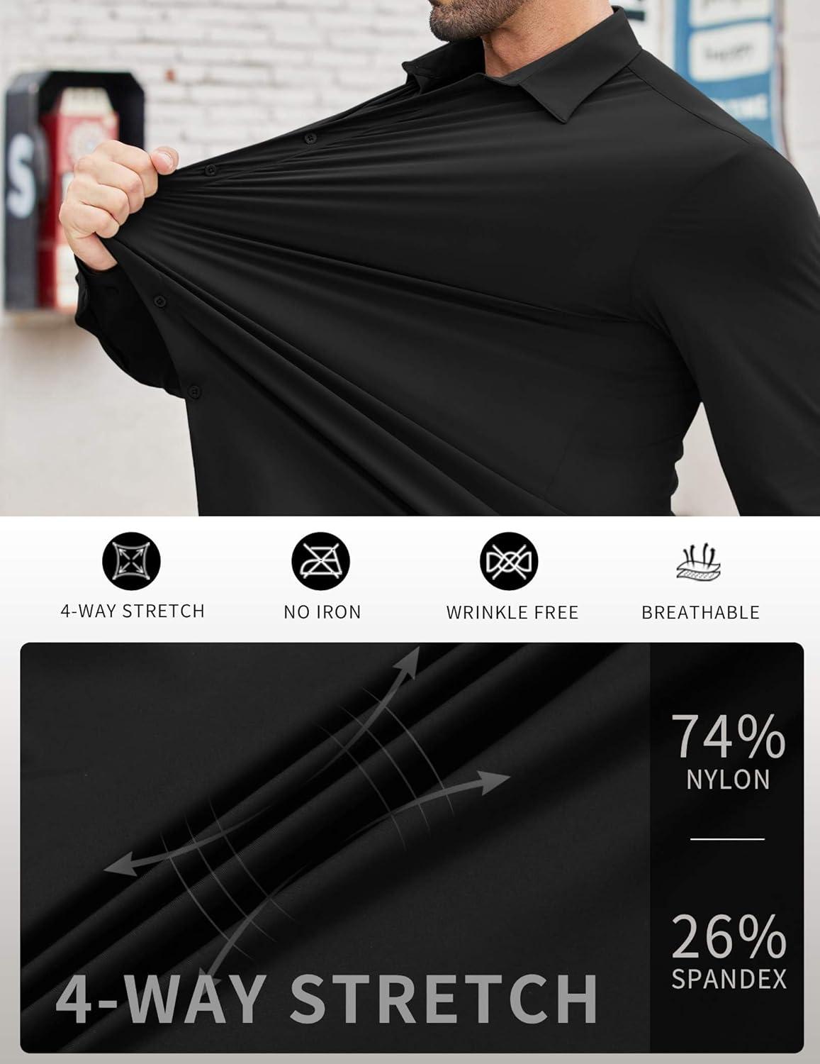 imageCOOFANDY Mens Rose Shiny Shirt Luxury Flowered Printed Button Down ShirtBlack