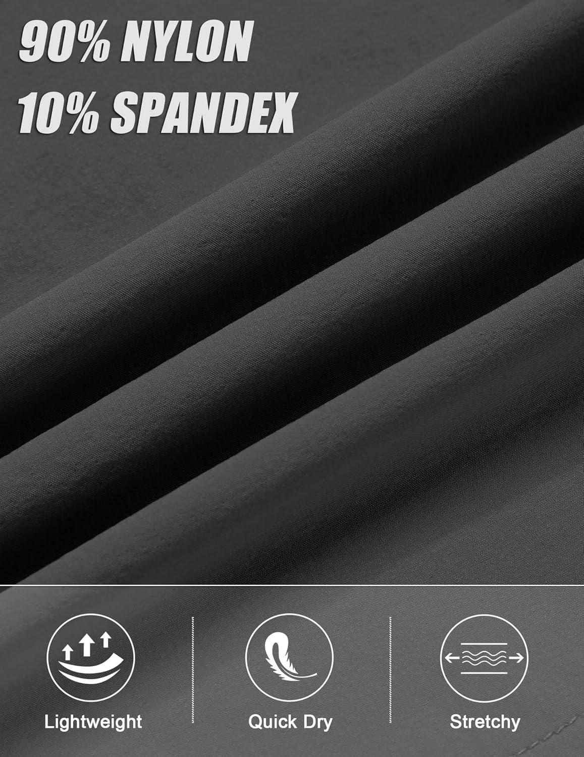 imageCOOFANDY Mens Running Athletic Shorts 5 Inch 2 Pack Gym Workout Shorts Fitted Exercise Hiking Shorts with Zipper PocketDark GreyNavy Blue