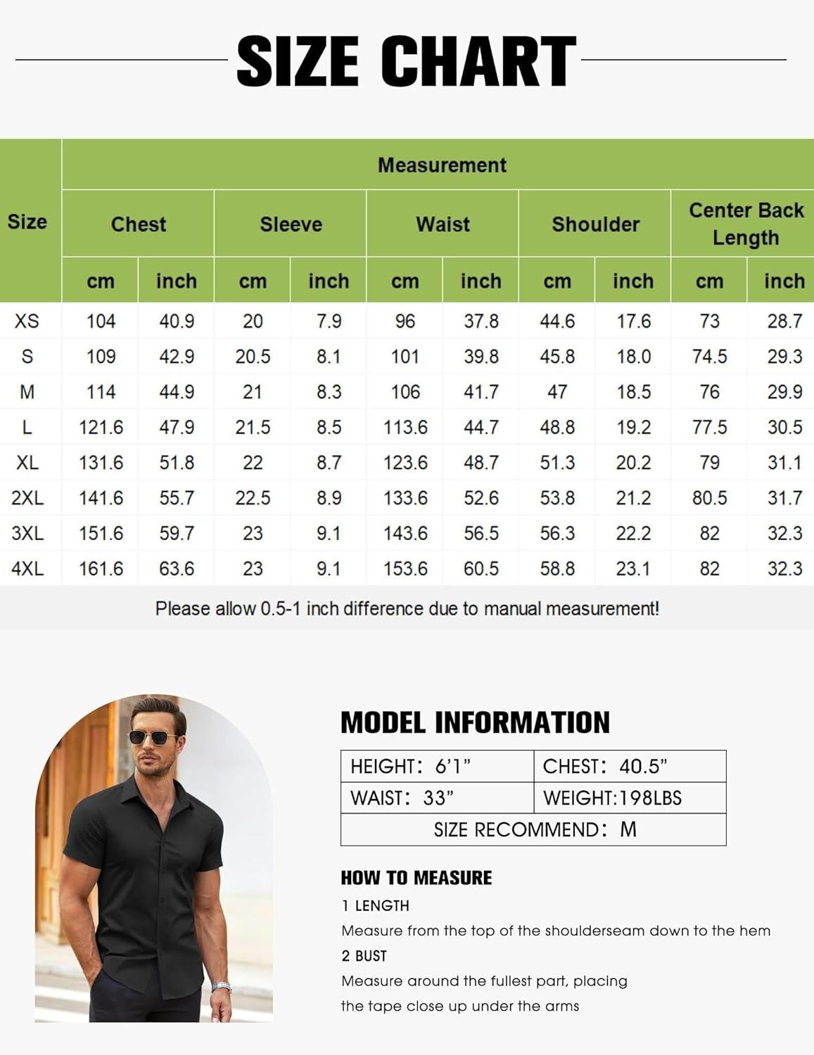 imageCOOFANDY Mens Short Sleeve Button Down Shirts Casual Summer Dress Untucked ShirtsPacifico