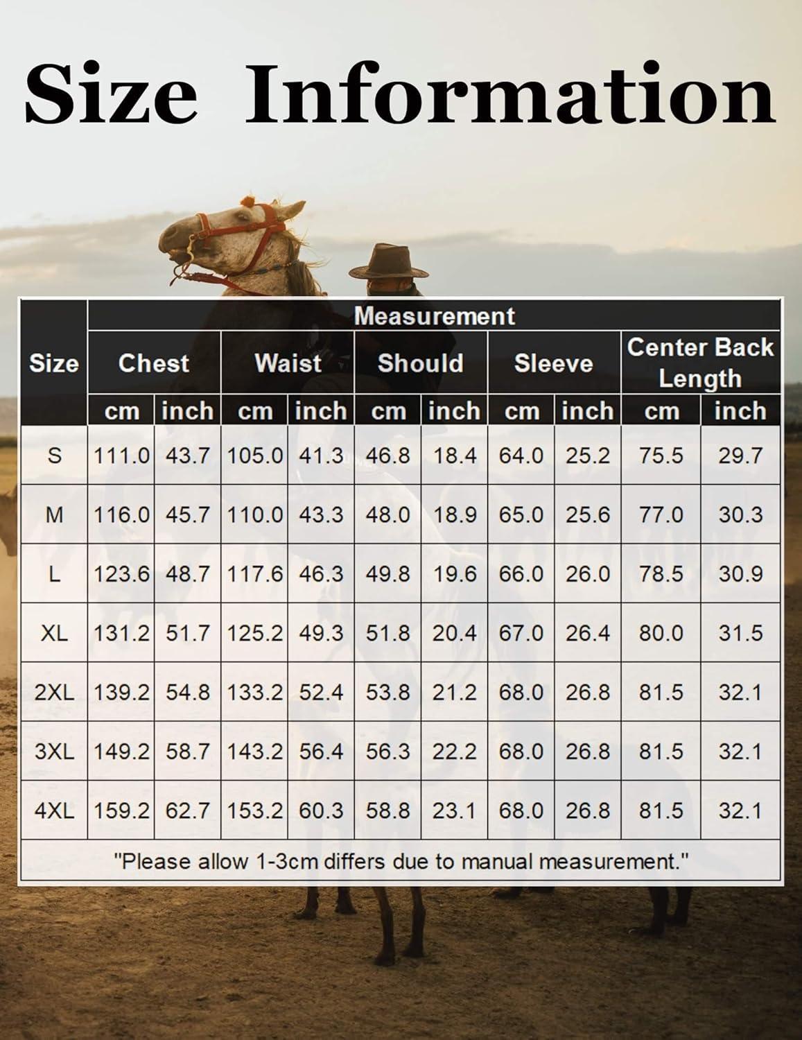 imageCOOFANDY Mens Western Cowboy Shirt Embroidered Button Down Long Sleeve ShirtsBlue