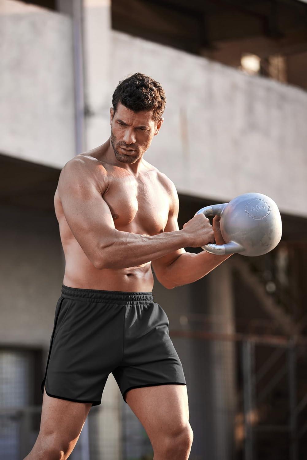 imageCOOFANDY Mens Workout Gym Shorts Lightweight Bodybuilding Training Jogger Running Athletic Shorts with Pockets