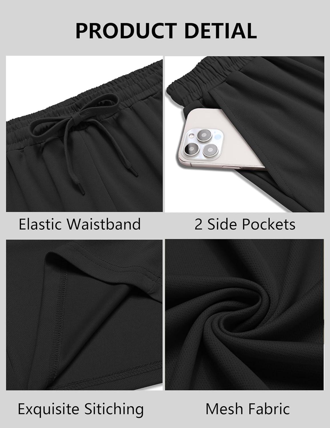 imageCOOFANDY Mens Workout Gym Shorts Mesh Athletic Shorts Lightweight Quick Dry Training Short Pants with PocketsBlack1 Pack of 1