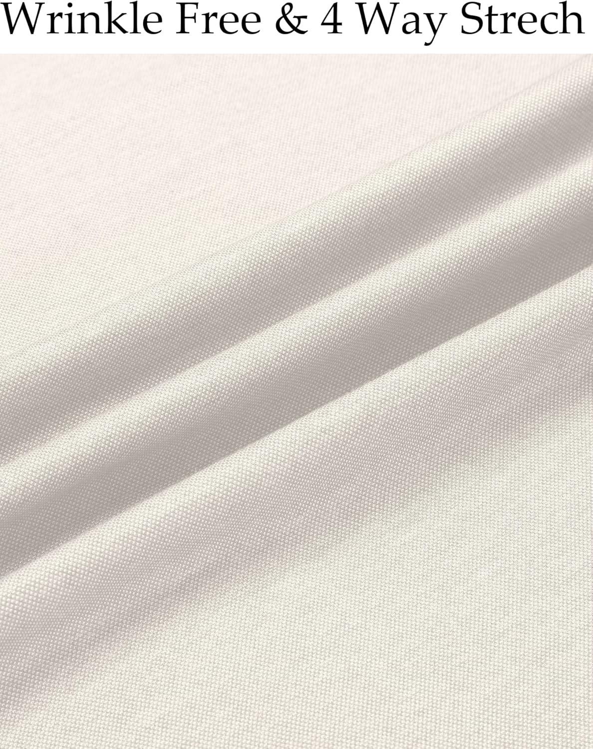 imageCOOFANDY Mens Wrinkle Free Shirt Casual Button Down Long Sleeve Dress ShirtsWhite