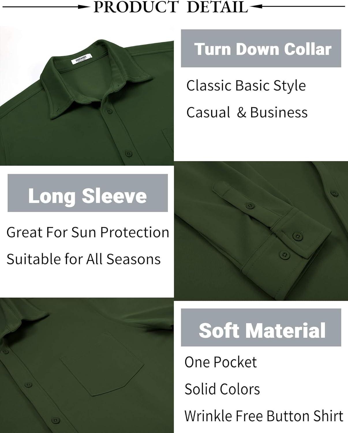 imageCOOFANDY mens CasualArmy Green