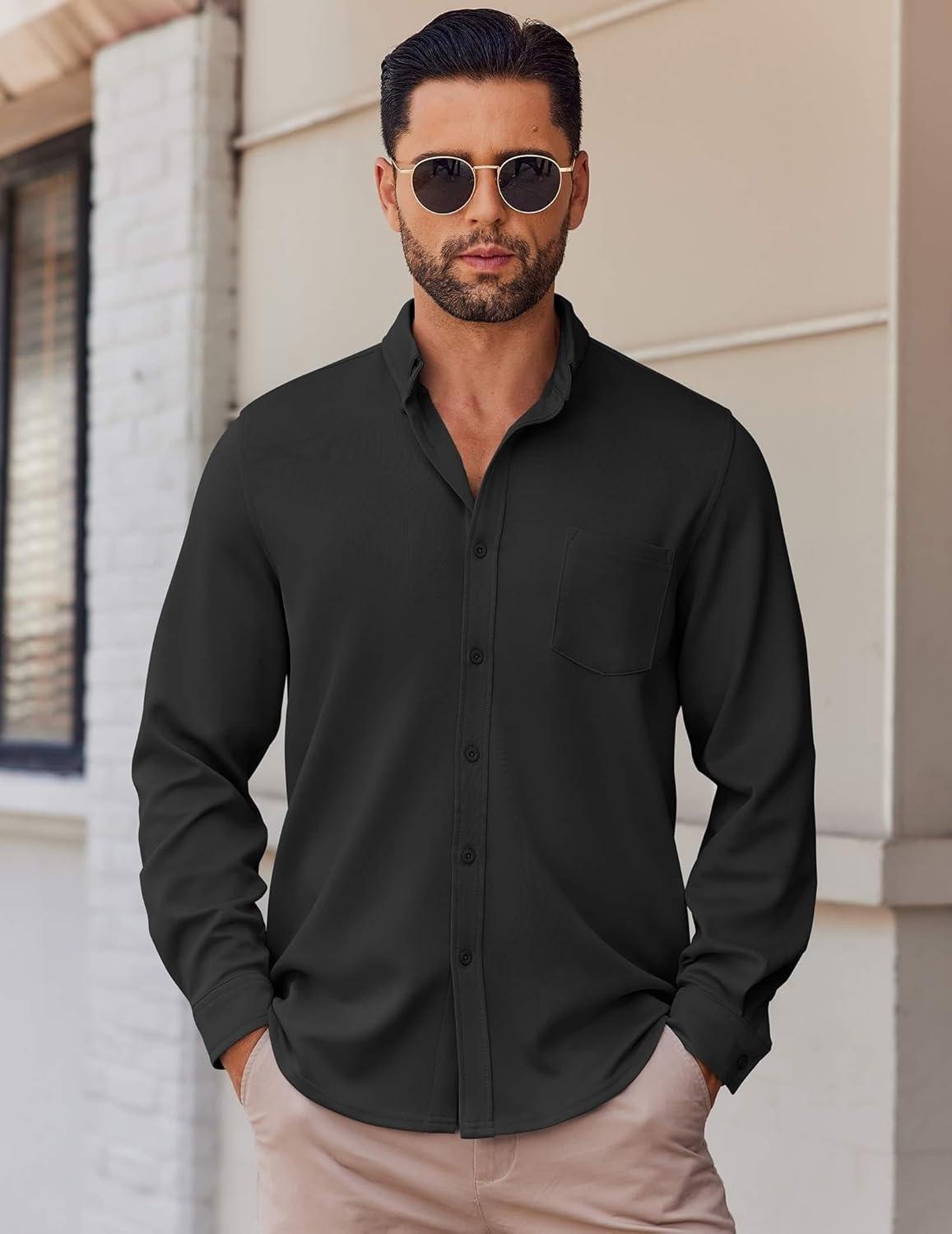 imageCOOFANDY mens CasualBlack
