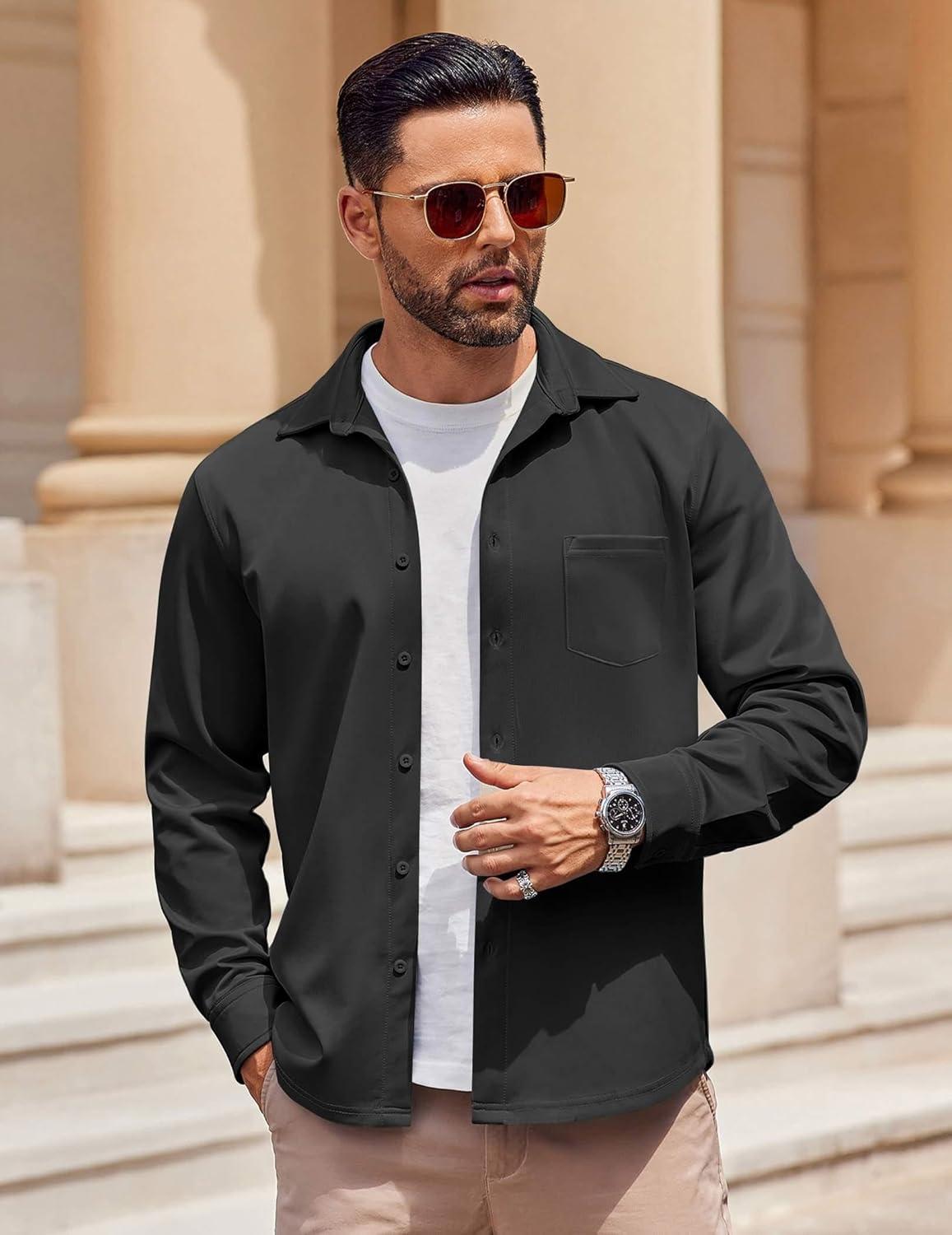imageCOOFANDY mens CasualBlack