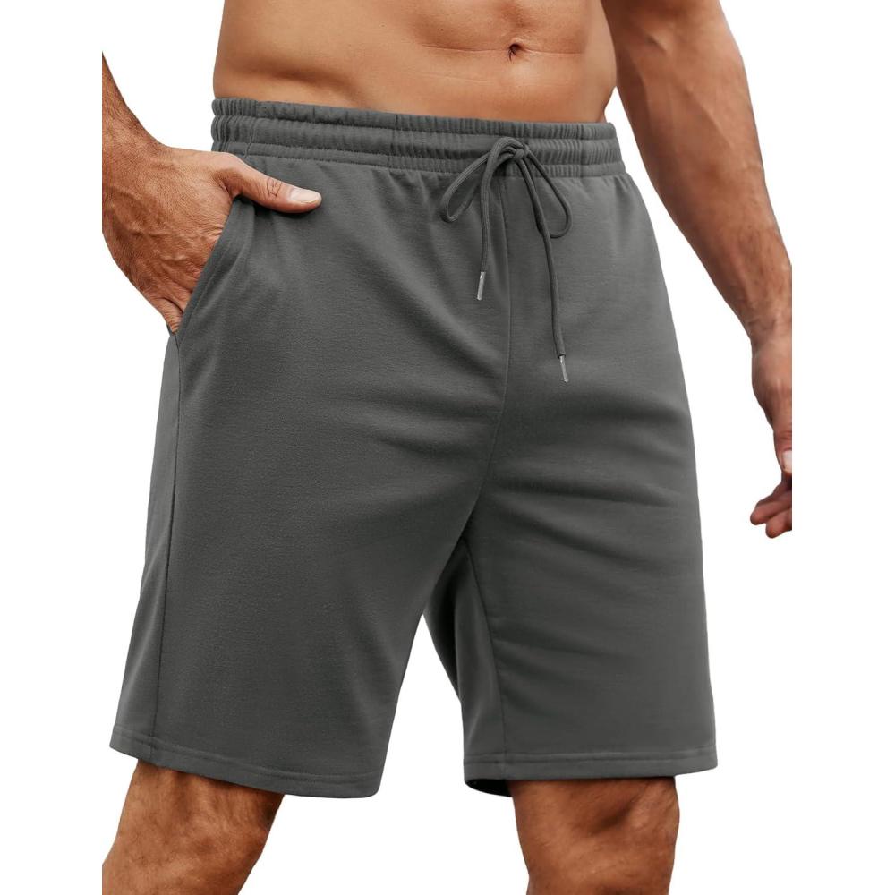 imageCOOFANDY Mens Athletic Shorts Loosefit Training Shorts Relaxed Fit Gym Shorts1 Dark Grey