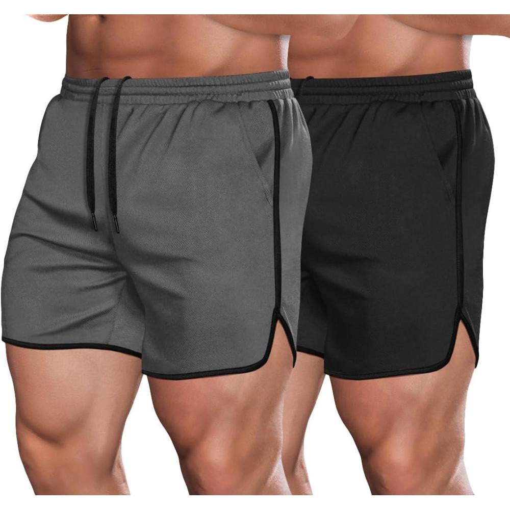 imageCOOFANDY Mens Workout Gym Shorts Lightweight Bodybuilding Training Jogger Running Athletic Shorts with Pockets