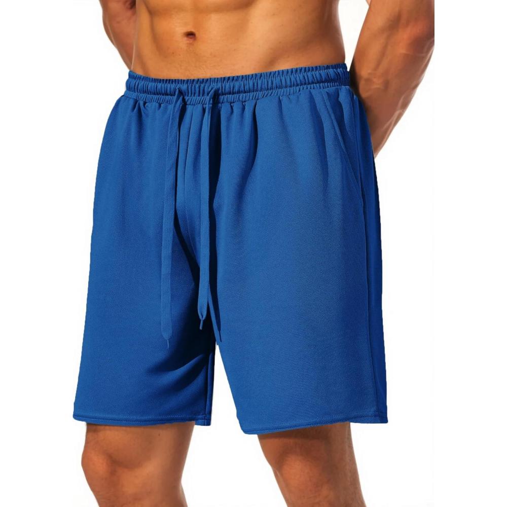 imageCOOFANDY Mens Workout Gym Shorts Mesh Athletic Shorts Lightweight Quick Dry Training Short Pants with PocketsBlue1 Pack of 1
