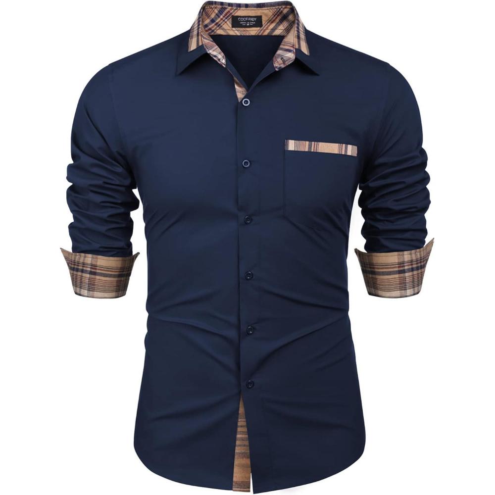 imageCOOFANDY mens CasualBlue