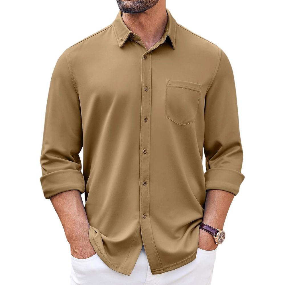 imageCOOFANDY mens CasualCamel