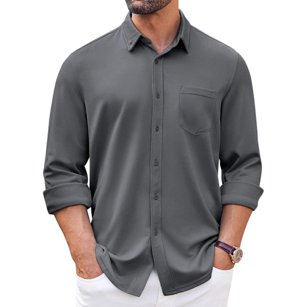 imageCOOFANDY mens CasualDark Grey