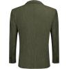 COOFADNY Men’s Casual Corduroy Blazer Classic Fit Two Button Sport Coat Fashion Notch Lapel Blazer Jacket(Army Green)