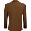 COOFADNY Men’s Casual Corduroy Blazer Classic Fit Two Button Sport Coat Fashion Notch Lapel Blazer Jacket(Brown)