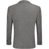COOFADNY Men’s Casual Corduroy Blazer Classic Fit Two Button Sport Coat Fashion Notch Lapel Blazer Jacket(Dark Gray)