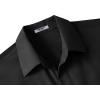 COOFANDY Big & Tall Dress Shirts for Men Short Sleeve Button Down Casual Shirts(Black)