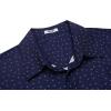 COOFANDY Big & Tall Dress Shirts for Men Short Sleeve Button Down Casual Shirts(Navy – Anchor Pattern)