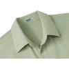 COOFANDY Big & Tall Dress Shirts for Men Short Sleeve Button Down Casual Shirts(Sage Green)