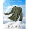 COOFANDY Long Sleeve Shirts for Men Moisture Wicking Activewear T-Shirts Workout Running Shirts(Army Green)