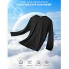 COOFANDY Long Sleeve Shirts for Men Moisture Wicking Activewear T-Shirts Workout Running Shirts(Black)