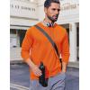 COOFANDY Long Sleeve Shirts for Men Moisture Wicking Activewear T-Shirts Workout Running Shirts(Orange)