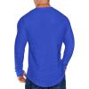 COOFANDY Men 2 Pack Muscle Fitted T Shirt Gym Workout Athletic Long Sleeves Tee(Black/Blue)