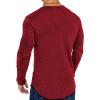 COOFANDY Men 2 Pack Muscle Fitted T Shirt Gym Workout Athletic Long Sleeves Tee(Black/Wine Red)