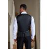 COOFANDY Men Casual Suit Vest Formal Dress Vest Slim Fit Waistcoat Business Wedding(Black)