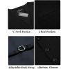 COOFANDY Men Casual Suit Vest Formal Dress Vest Slim Fit Waistcoat Business Wedding(Black)