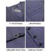 COOFANDY Men Casual Suit Vest Formal Dress Vest Slim Fit Waistcoat Business Wedding(Blue Purple)