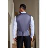 COOFANDY Men Casual Suit Vest Formal Dress Vest Slim Fit Waistcoat Business Wedding(Blue Purple)