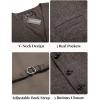 COOFANDY Men Casual Suit Vest Formal Dress Vest Slim Fit Waistcoat Business Wedding(Brown)