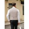 COOFANDY Men Casual Suit Vest Formal Dress Vest Slim Fit Waistcoat Business Wedding(Champagne)