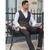 COOFANDY Men Casual Suit Vest Formal Dress Vest Slim Fit Waistcoat Business Wedding(Dark Gray)