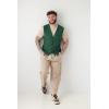 COOFANDY Men Casual Suit Vest Formal Dress Vest Slim Fit Waistcoat Business Wedding(Green)