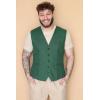 COOFANDY Men Casual Suit Vest Formal Dress Vest Slim Fit Waistcoat Business Wedding(Green)